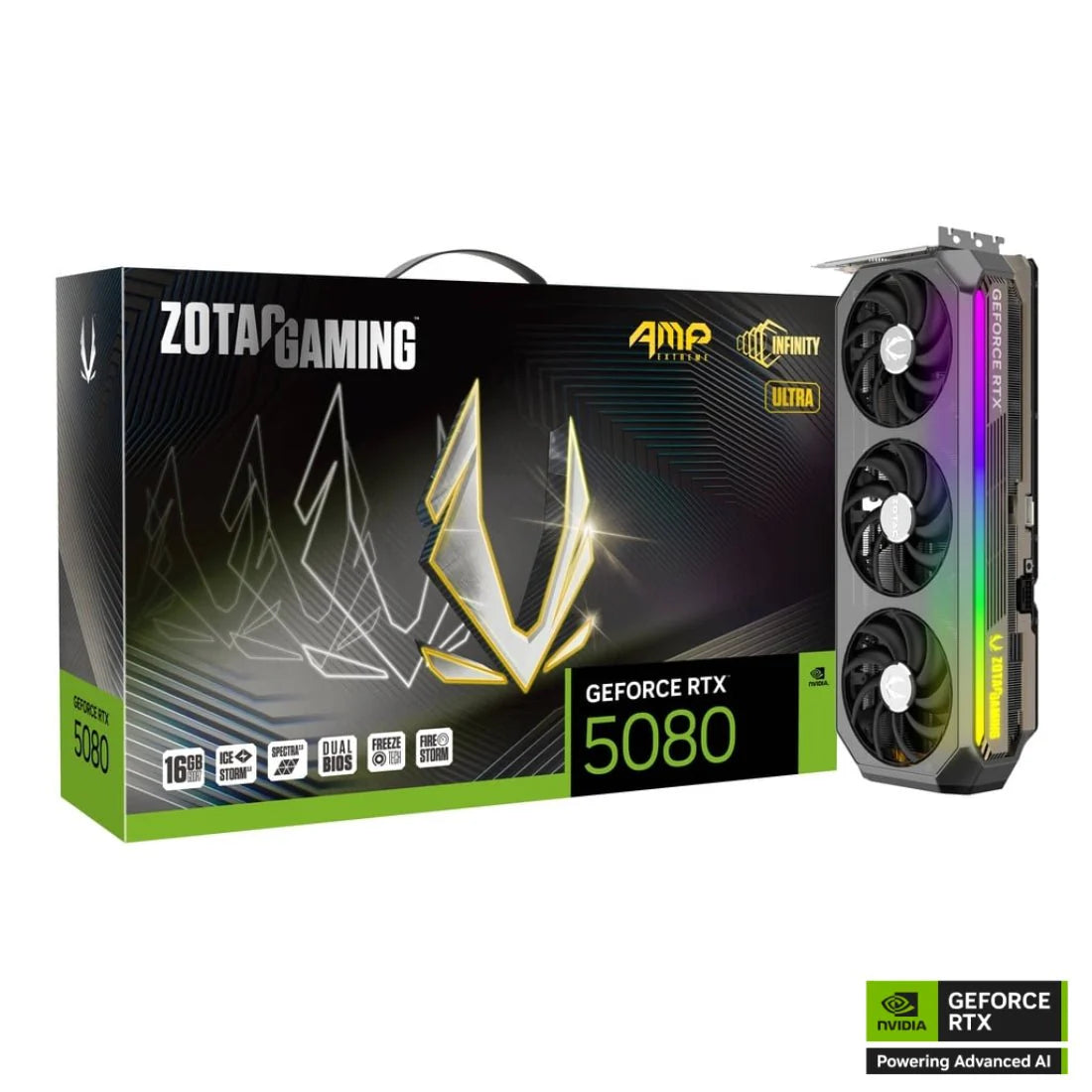 Zotac Gaming GeForce RTX 5080 AMP Extreme Infinity Ultra 16GB GDDR7 Graphics Card - كرت الشاشة Zotac Gaming GeForce RTX 5080 AMP Extreme Infinity Ultra 16GB GDDR7 Graphics Card - كرت الشاشة