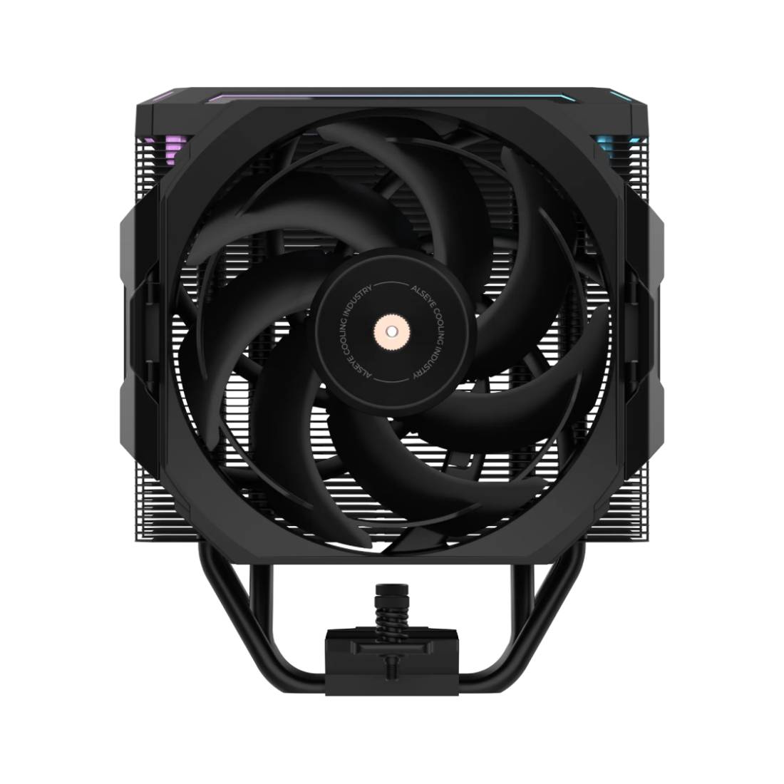 Alseye W500-DIG CPU Air Cooler, Digital Temperature Display, 5 Heatpipes, ARGB, Black