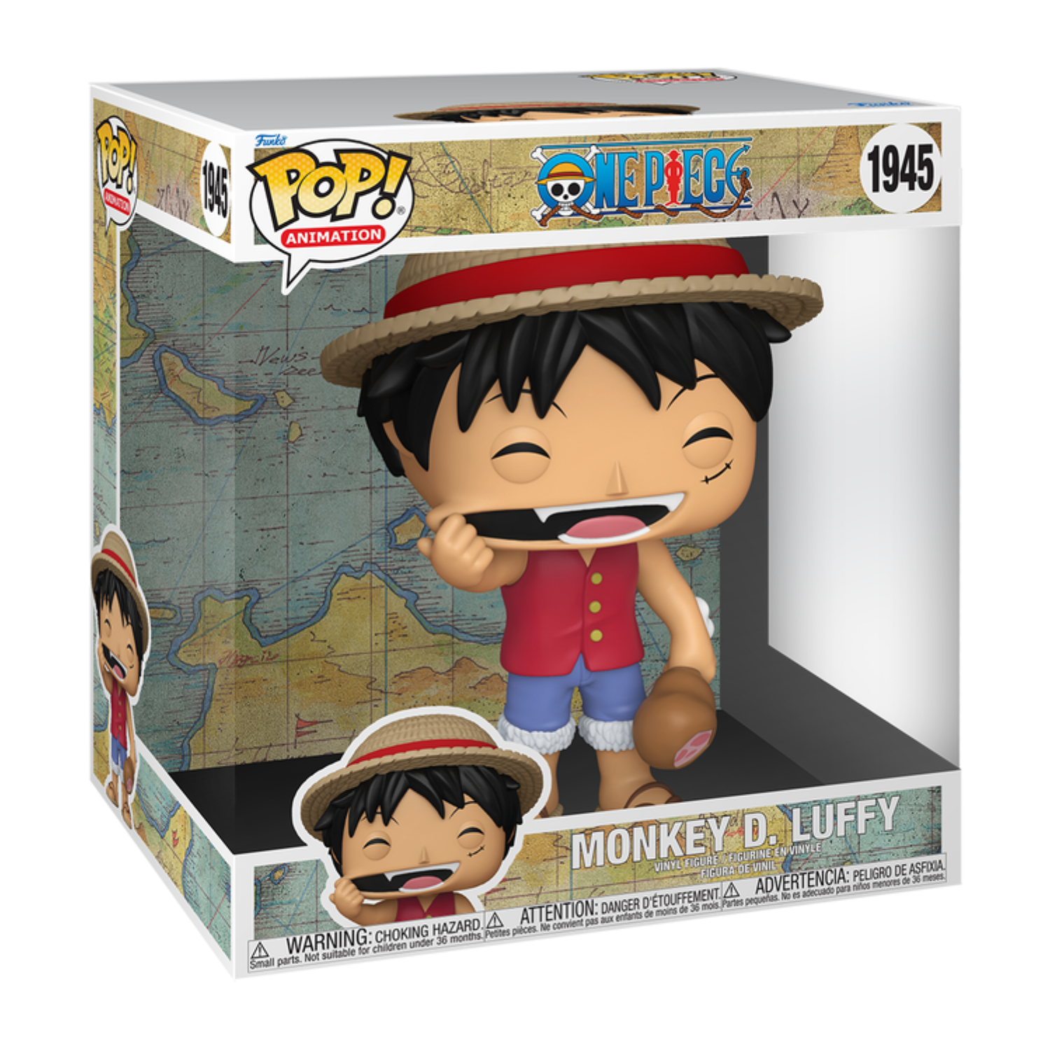 Funko Pop! Jumbo: One Piece - Monkey D. Luffy - Collectable Vinyl Figure - #1945 - مجسمات انمي Funko Pop! Jumbo: One Piece - Monkey D. Luffy - Collectable Vinyl Figure - #1945 - مجسمات انمي