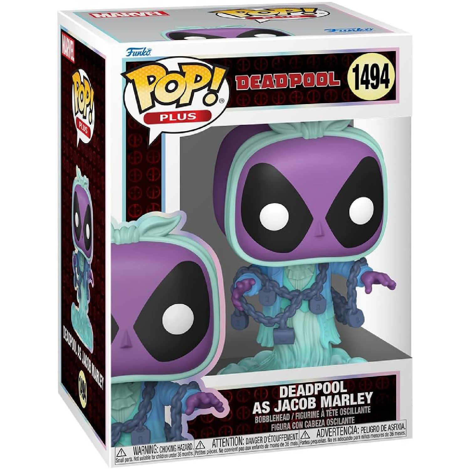 Funko Pop! Plus Deadpool as Jacob Marley Marvel Deadpool #1494- مجسمات افلام Funko Pop! Plus Deadpool as Jacob Marley Marvel Deadpool #1494- مجسمات افلام