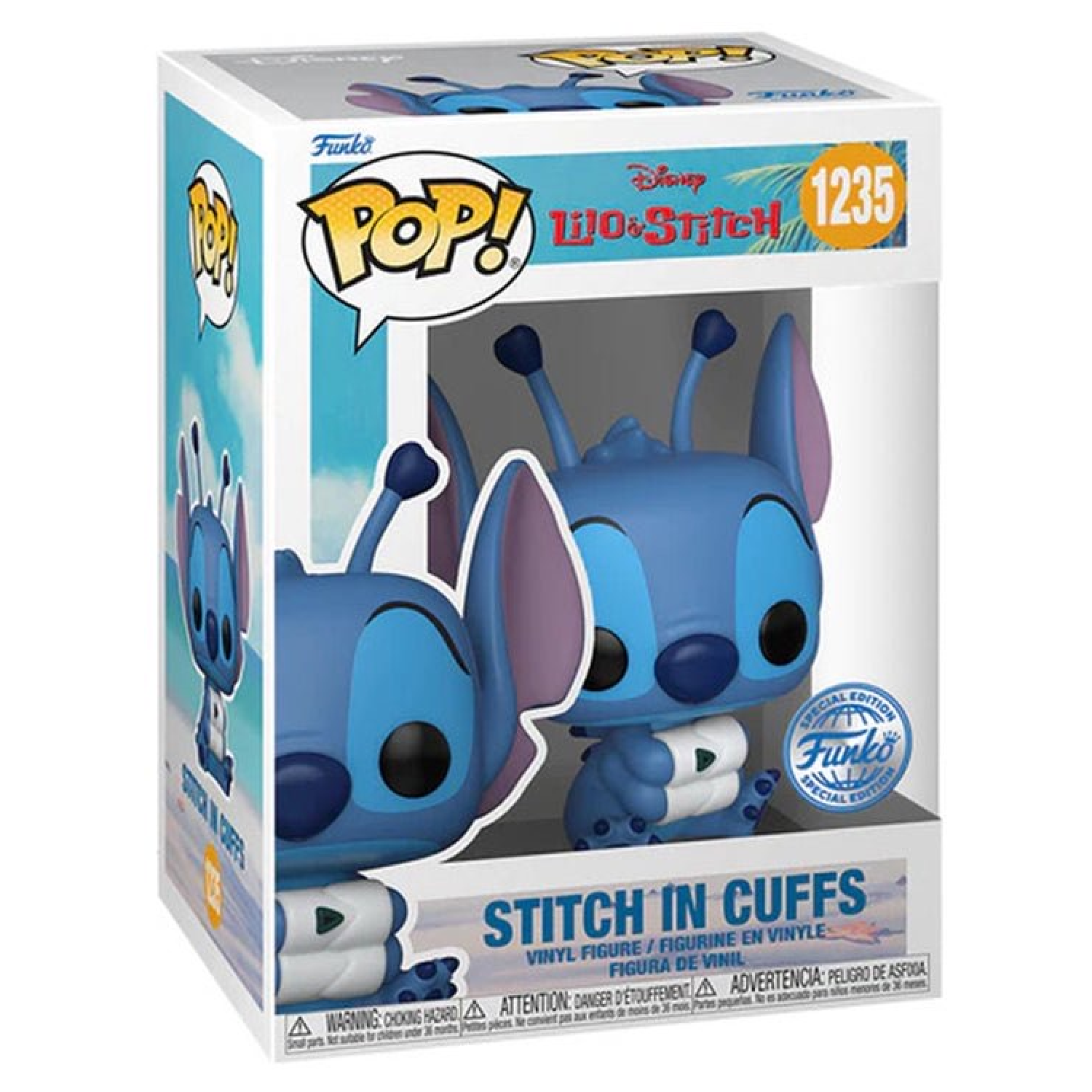 Funko Pop! Disney Lilo & Stitch Stitch In Cuffs Vinyl Figure #1253- مجسمات انمي Funko Pop! Disney Lilo & Stitch Stitch In Cuffs Vinyl Figure #1253- مجسمات انمي