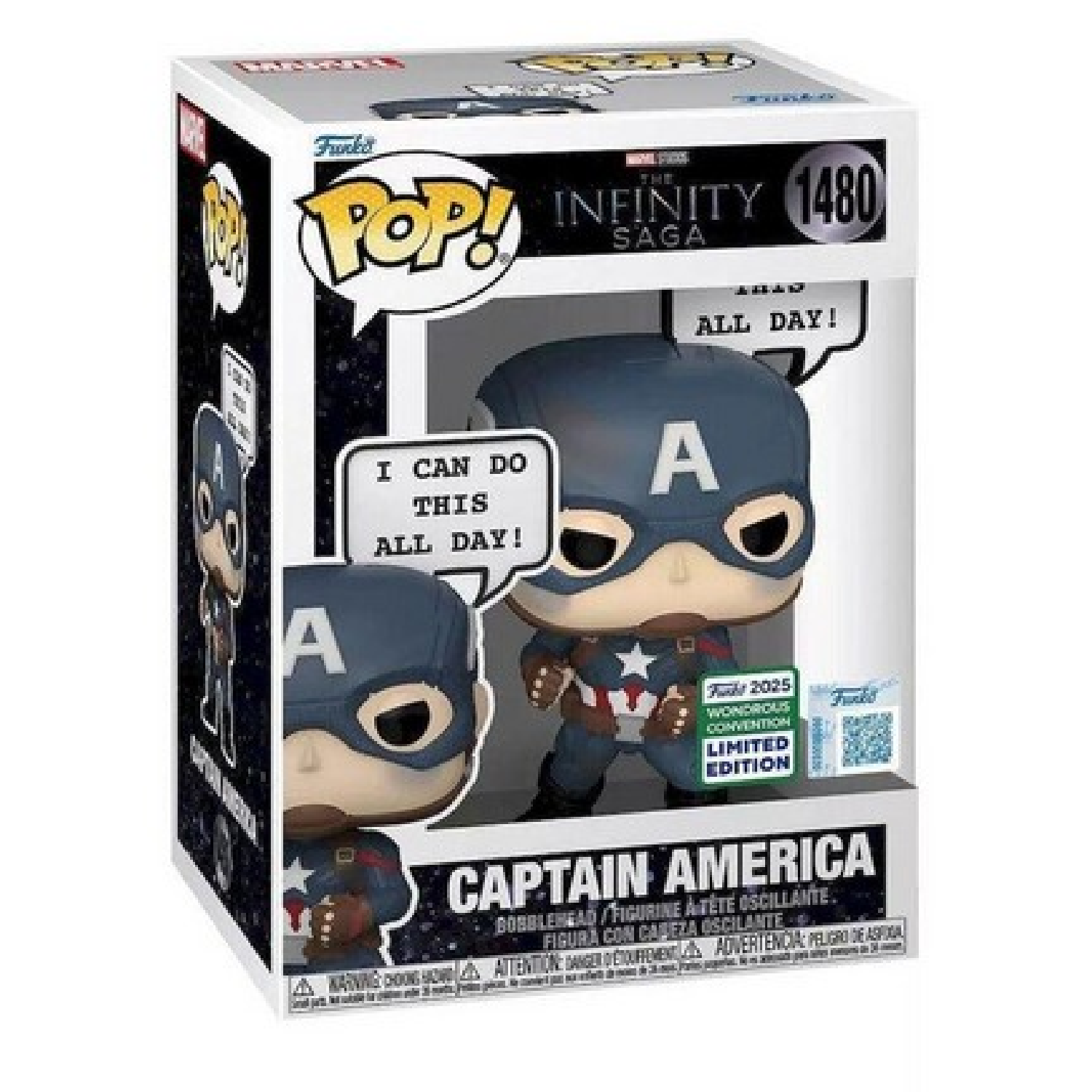 Funko Pop Marvel: Infinity Saga Captain America Collectable Vinyl Figure #1480 مجسمات افلام