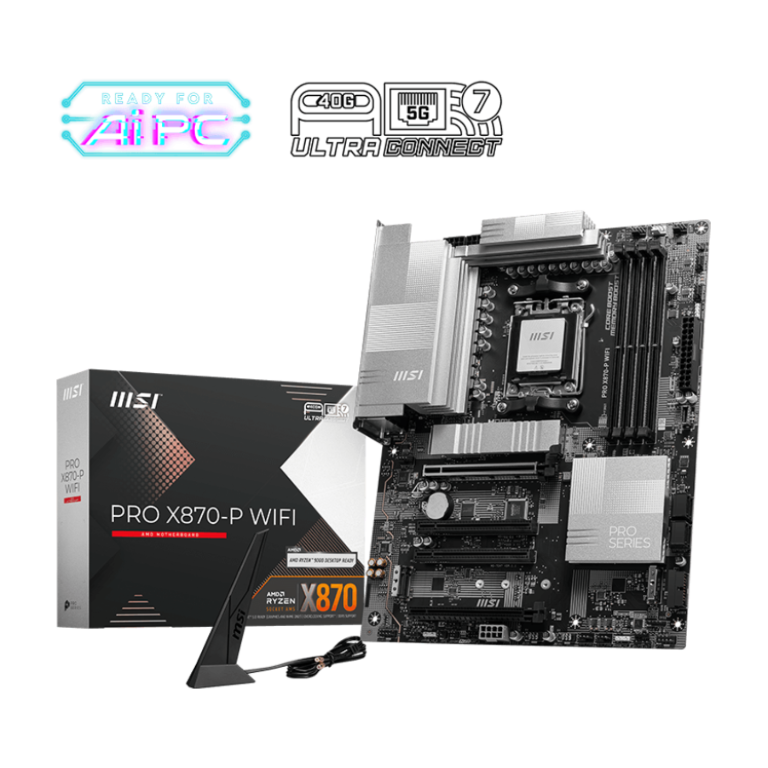 MSI PRO X870-P WiFi7 Motherboard AM5, DDR5 - لوحة الأم MSI PRO X870-P WiFi7 Motherboard AM5, DDR5 - لوحة الأم