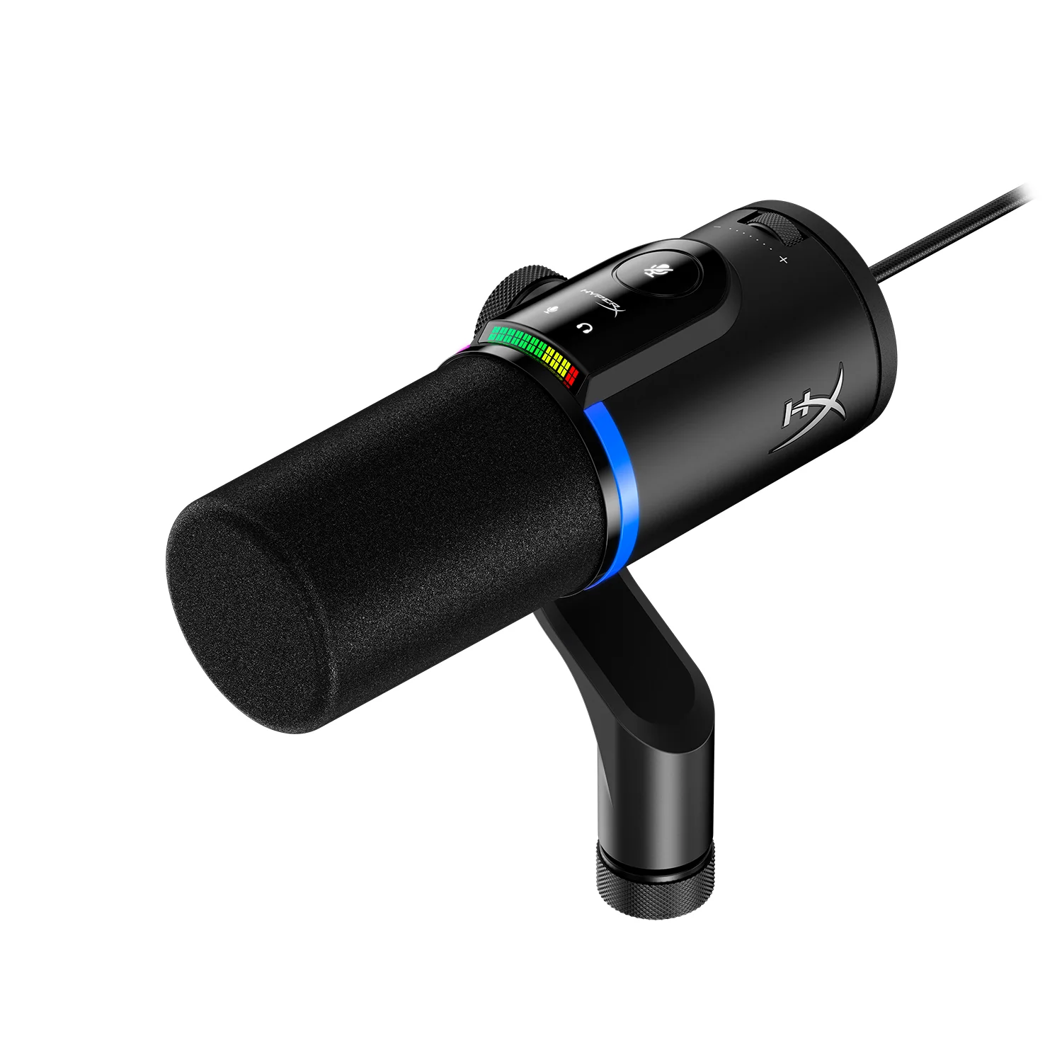 HyperX FlipCast Streaming XLR/USB Dynamic Microphone for PC, MacOS, PlayStation, Nintendo Switch, Broadcast Quality, USB, XLR, Universal Mount ميكروفون للقيمنق