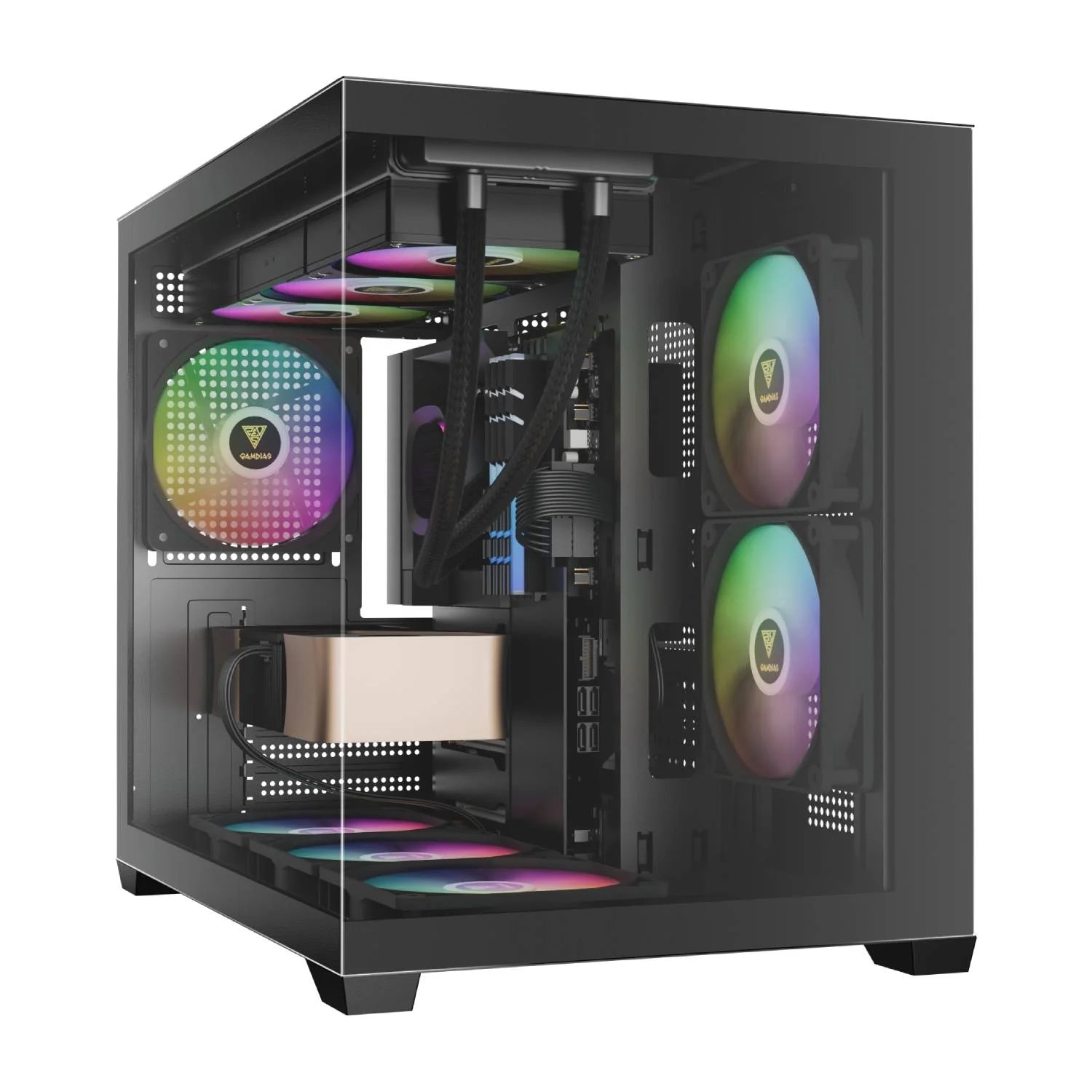 Gamdias Aura GC10M V2 ARGB Micro-Tower Case - كيس