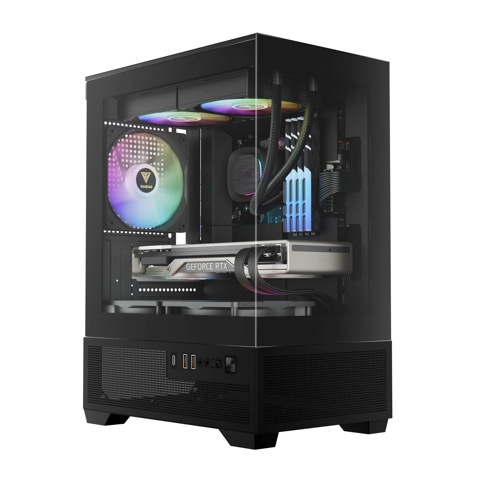 Gamdias Aura GC9M Elite ARGB Micro-Tower Case - كيس