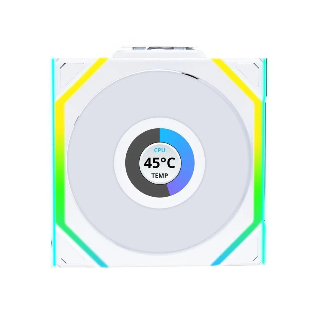Lian Li Uni Fan Reverse SL120 LCD Single Fan - White - مروحة تبريد