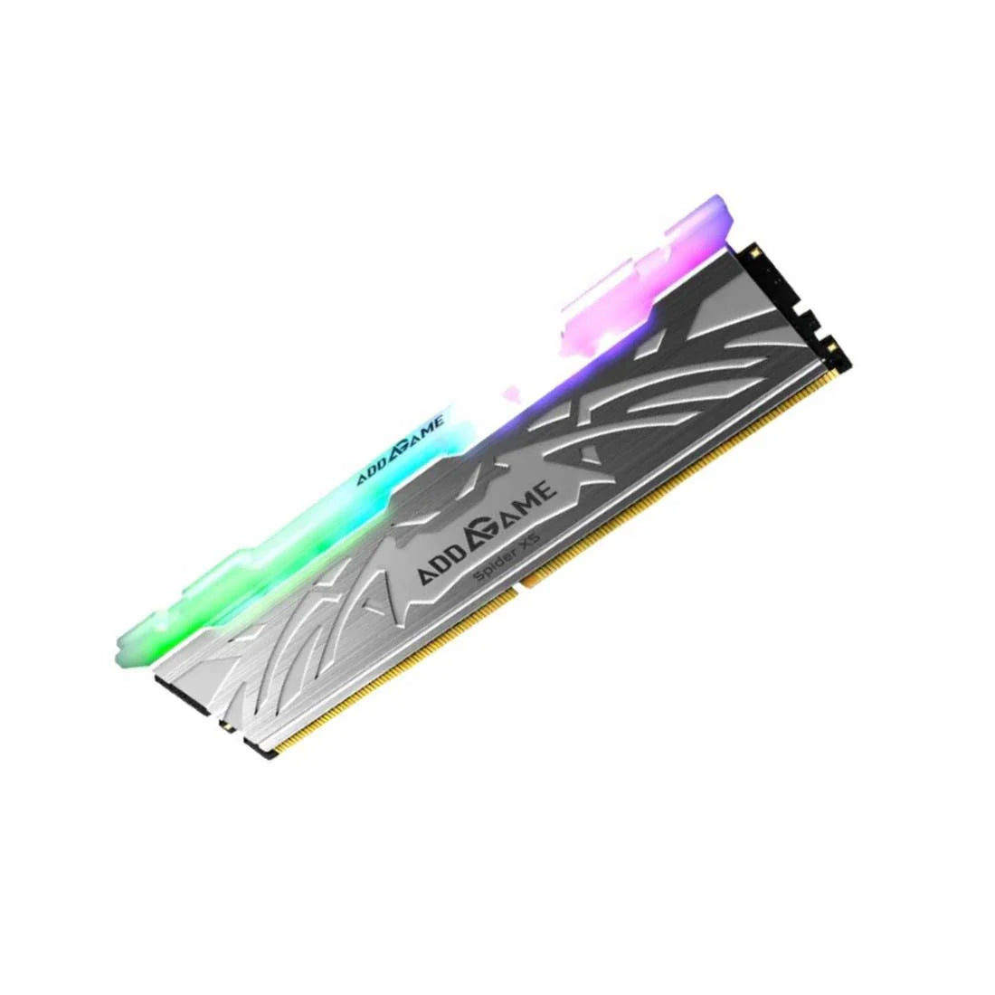 Addlink Spider X5 16GB DDR5 6000MHz CL38 RGB Gaming RAM – Premium Silver Aluminum Heatsink, Intel XMP 3.0 & AMD EXPO Ready - رامات