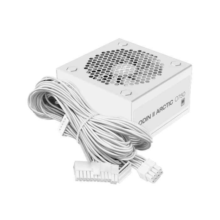 Xigmatek ODIN II ARCTIC 750W 80 Plus ATX Power Supply – White - مزود طاقه ابيض