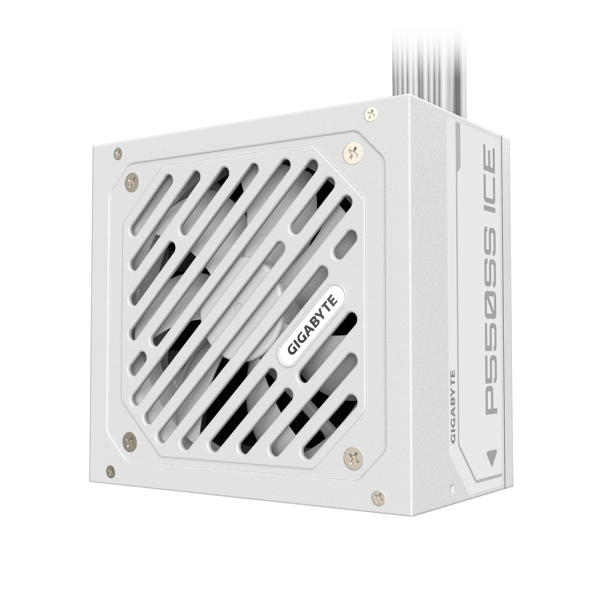 GIGABYTE P550SS ICE 550W Silver 80 Plus ATX, Non Modular Power Supply White - مزود طاقة