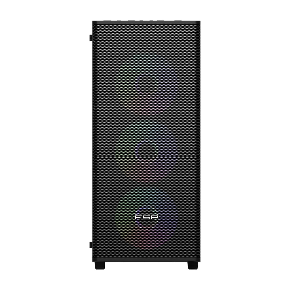 FSP CMT196 ATX Mid Tower Gaming Case, 4x 120mm ARGB Fans, Tempered Glass, Black
