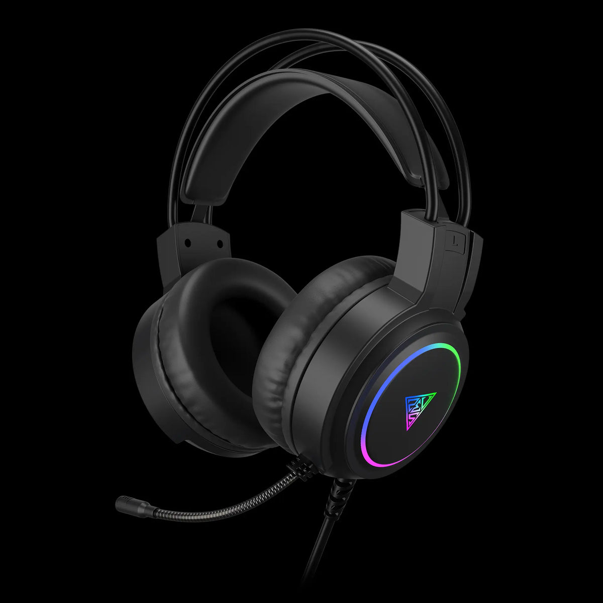 GAMDIAS Poseidon E2 3-in-1 Gaming Combo – Rainbow Backlit Keyboard, 3600 DPI Mouse & 50mm Headset - كومبو ماوس وكيبورد