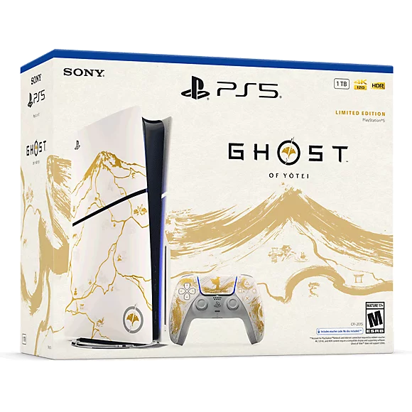 Sony PlayStation 5 Console – Ghost of Yotei Gold Limited Edition Bundle - سوني 5 ليمت اديشن