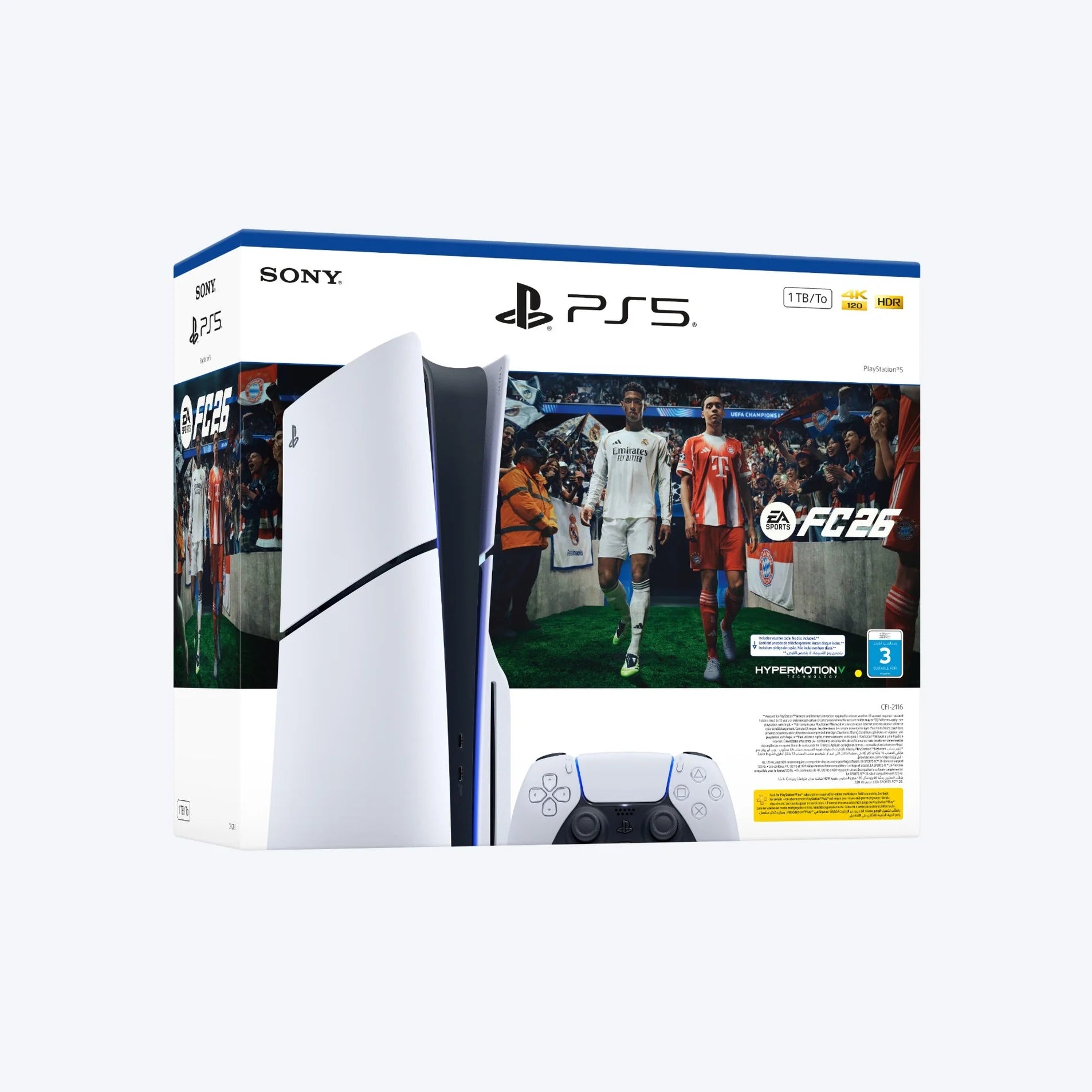 Sony PlayStation 5 Console Disc Edition - EA SPORTS FC 26 Bundle -  سوني 5 نسخة الديسك لفيفا 26