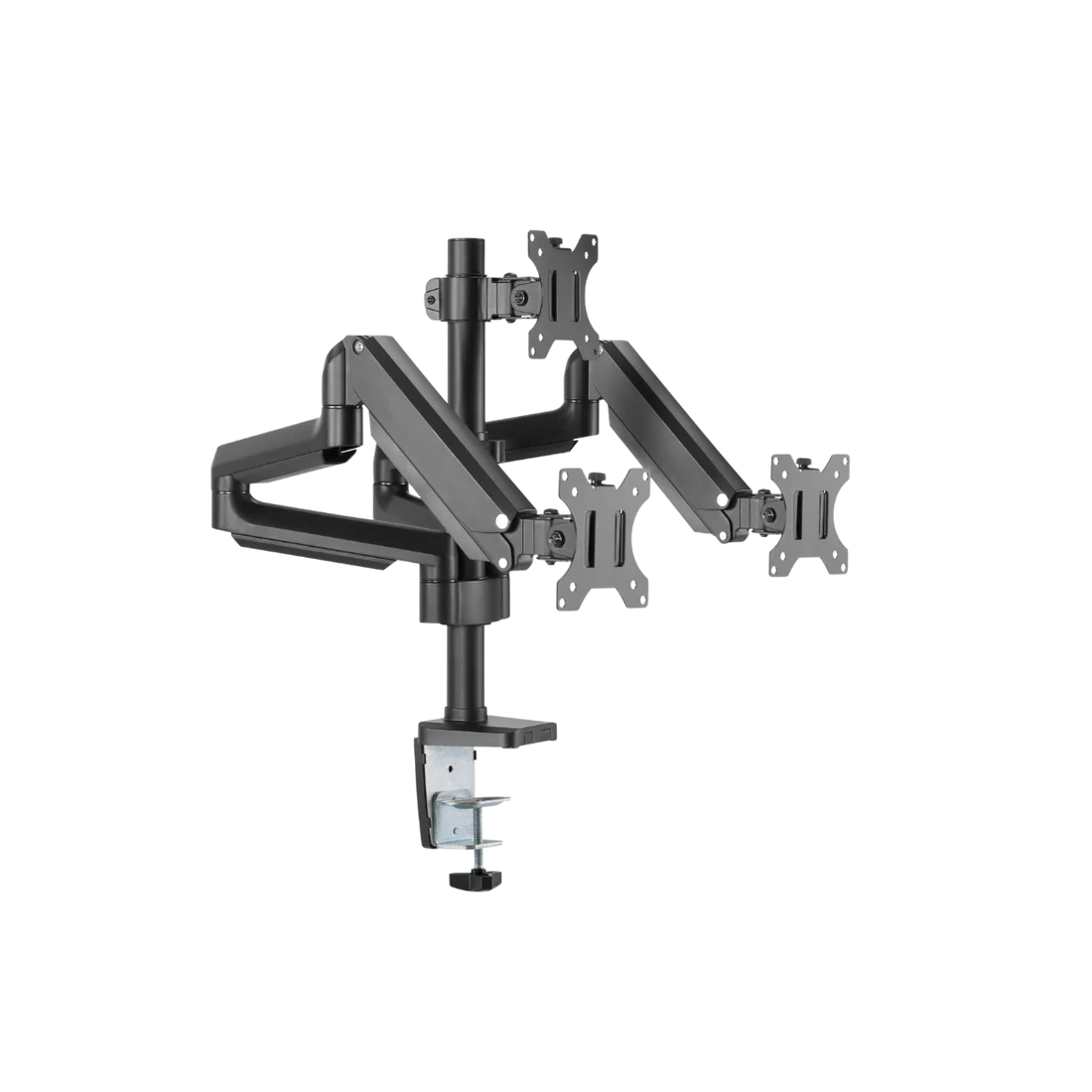 Twistedminds Premium Triple Monitors Aluminum Pole Mounted Gas Spring Monitor Arm Black  TM-26-C018P - حامل للشاشات