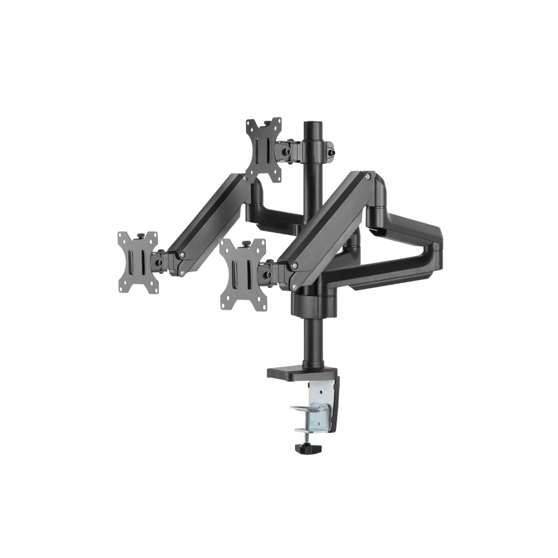 Twistedminds Premium Triple Monitors Aluminum Pole Mounted Gas Spring Monitor Arm Black  TM-26-C018P - حامل للشاشات