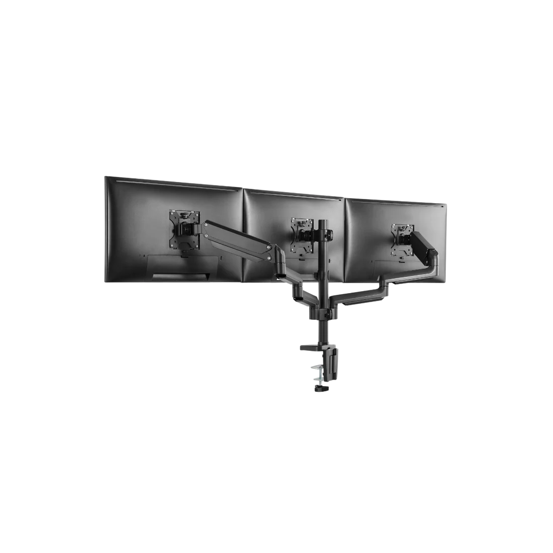 Twistedminds Premium Triple Monitors Aluminum Pole Mounted Gas Spring Monitor Arm Black  TM-26-C018P - حامل للشاشات