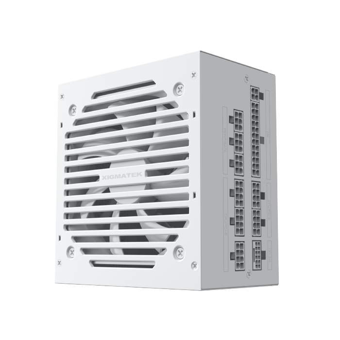 Xigmatek Prime M 850W Arctic White Fully Modular Power Supply (80 Plus Gold, ATX 3.0, PCIe 5.0) White - مزود طاقة أبيض