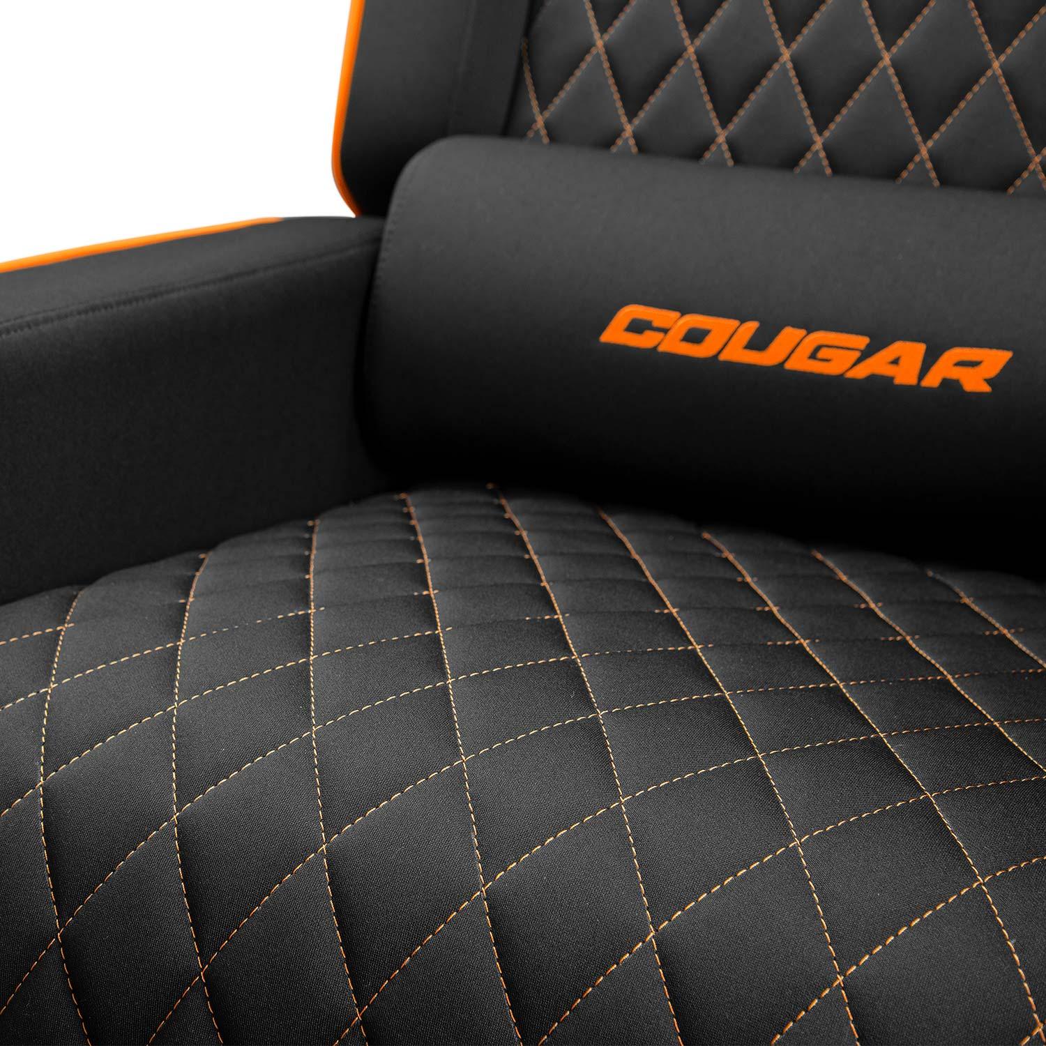 Cougar Gaming Chair Ranger One Sofa Orange Ergonomic Mesh Office & Gaming Sofa Chair with Adjustable Armrests ORANGE/BLACK - كرسي قيمنق
