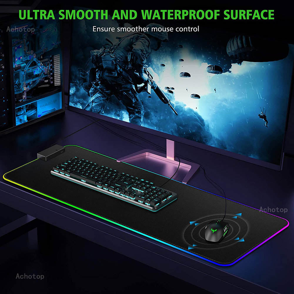 ROG Mouse Pad Rgb, 400x900x4mm gaming Mousepad Mat LED XXL - موس باد