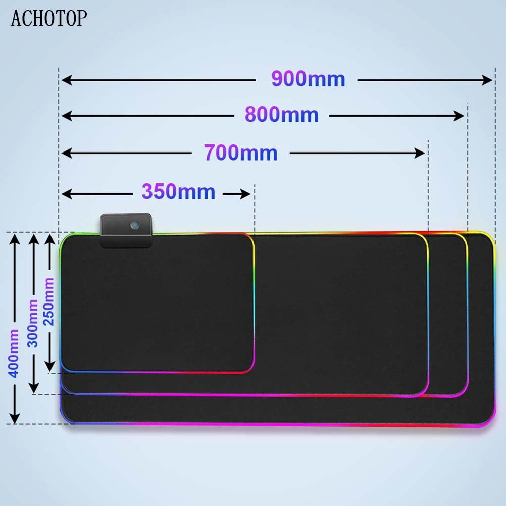 ROG Mouse Pad Rgb, 400x900x4mm gaming Mousepad Mat LED XXL - موس باد