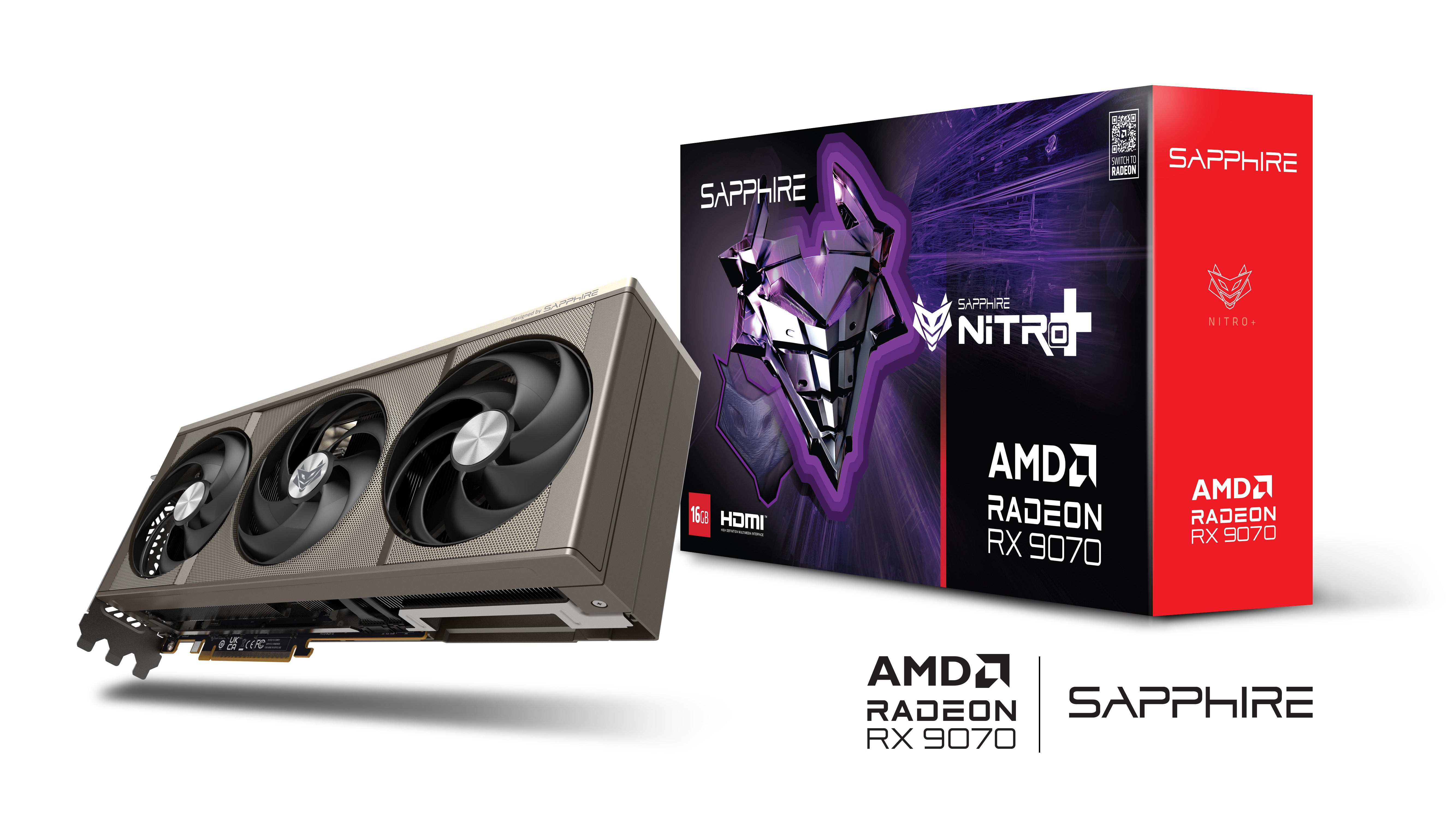 SAPPHIRE NITRO+ AMD RADEON RX 9070 GAMING OC 16GB DUAL HDMI / DUAL DP - كرت شاشه