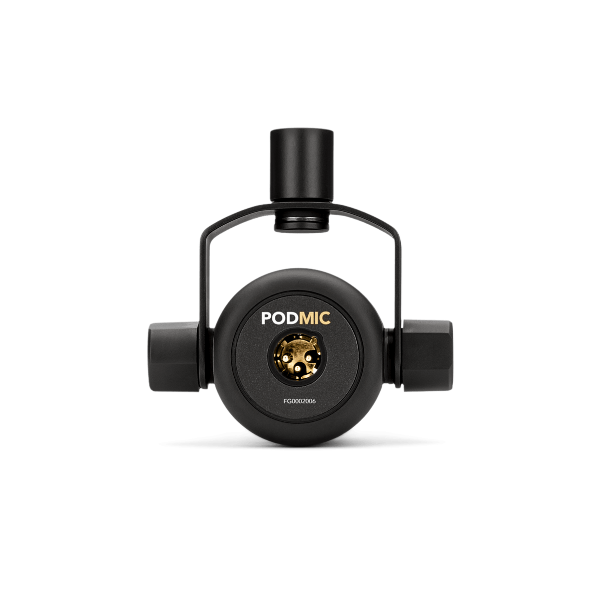 RØDE PodMic XLR connector and swing mount