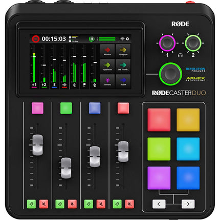 RØDE - RODECaster Duo Integrated Audio Production Studio - أسود - مكسر صوت كس