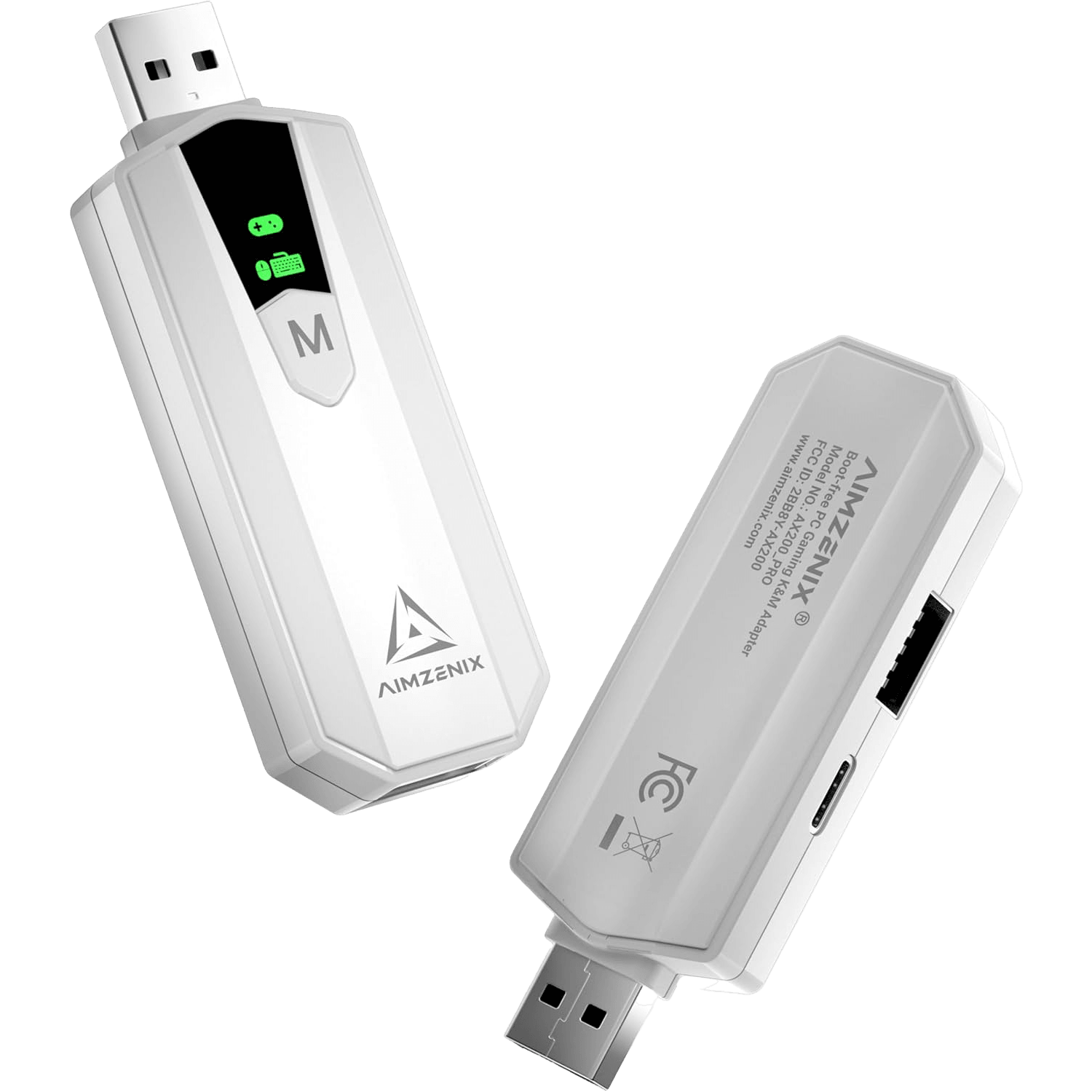 AIMZENIX AX200 PRO Keyboard Mouse Adapter, High-Performance Converter for Playing FPS, COD, R6, The Finals - Compatible with PC and Nintendo Switch - قطعه تحسن الايم AIMZENIX AX200 PRO Keyboard Mouse Adapter, High-Performance Converter for Playing FPS, COD, R6, The Finals - Compatible with PC and Nintendo Switch - قطعه تحسن الايم