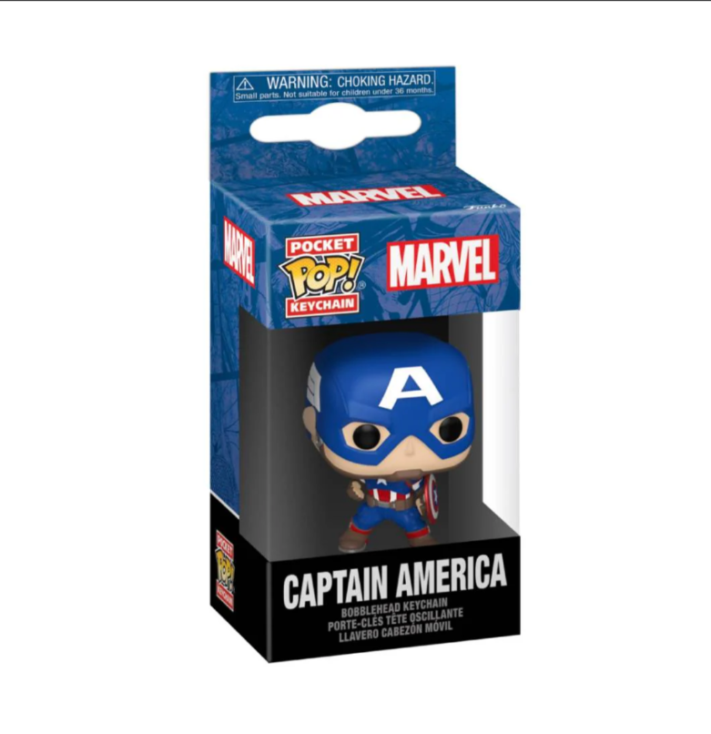 Funko Pop Pocket Pop! Marvel: Marvel NC - Captain America - مجسمات انمي Funko Pop Pocket Pop! Marvel: Marvel NC - Captain America - مجسمات انمي