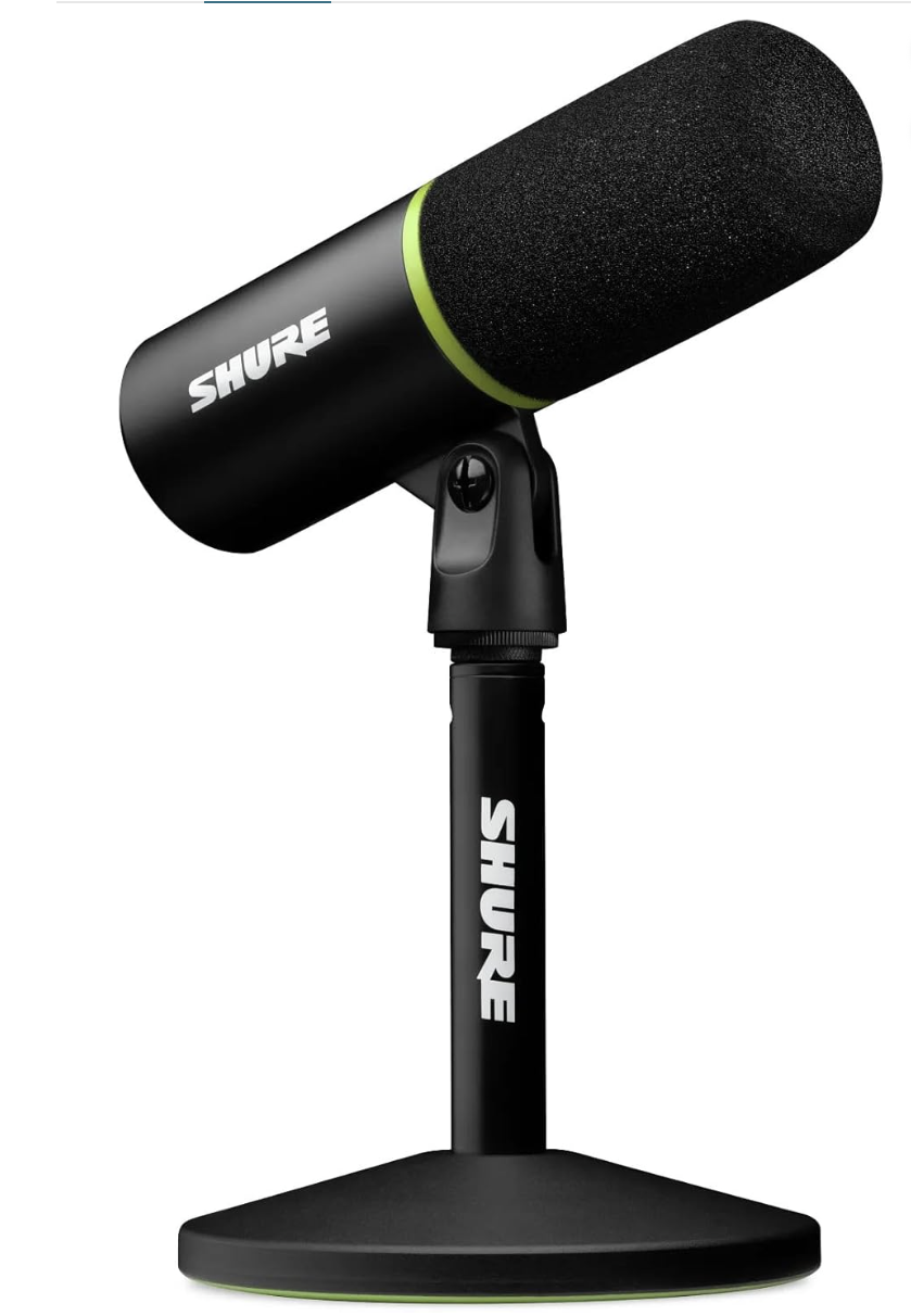 Shure MV6 Gaming Microphone – Black Dynamic USB Mic for Gaming, Streaming & Content Creation - مايك أحترافي Shure MV6 Gaming Microphone – Black Dynamic USB Mic for Gaming, Streaming & Content Creation - مايك أحترافي