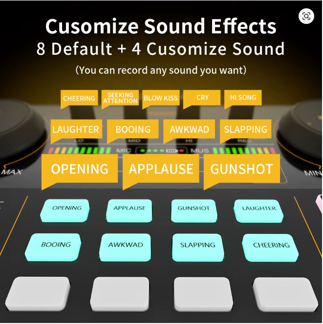 MaonoCaster AM200-S1 Audio Interface Podcast Studio Sound Card Kit with Microphone for Live Streaming Recording Youtube PC\Phone - مكسر للصوت