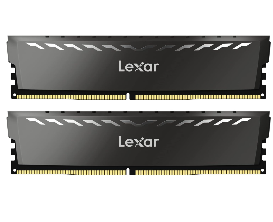 Lexar THOR DDR4 RAM 16GB Kit (8GB x 2) 3200 MHz, DRAM 288-Pin UDIMM Desktop Memory, XMP 2.0 High Performance Computer Memory, CL16-18-18-38