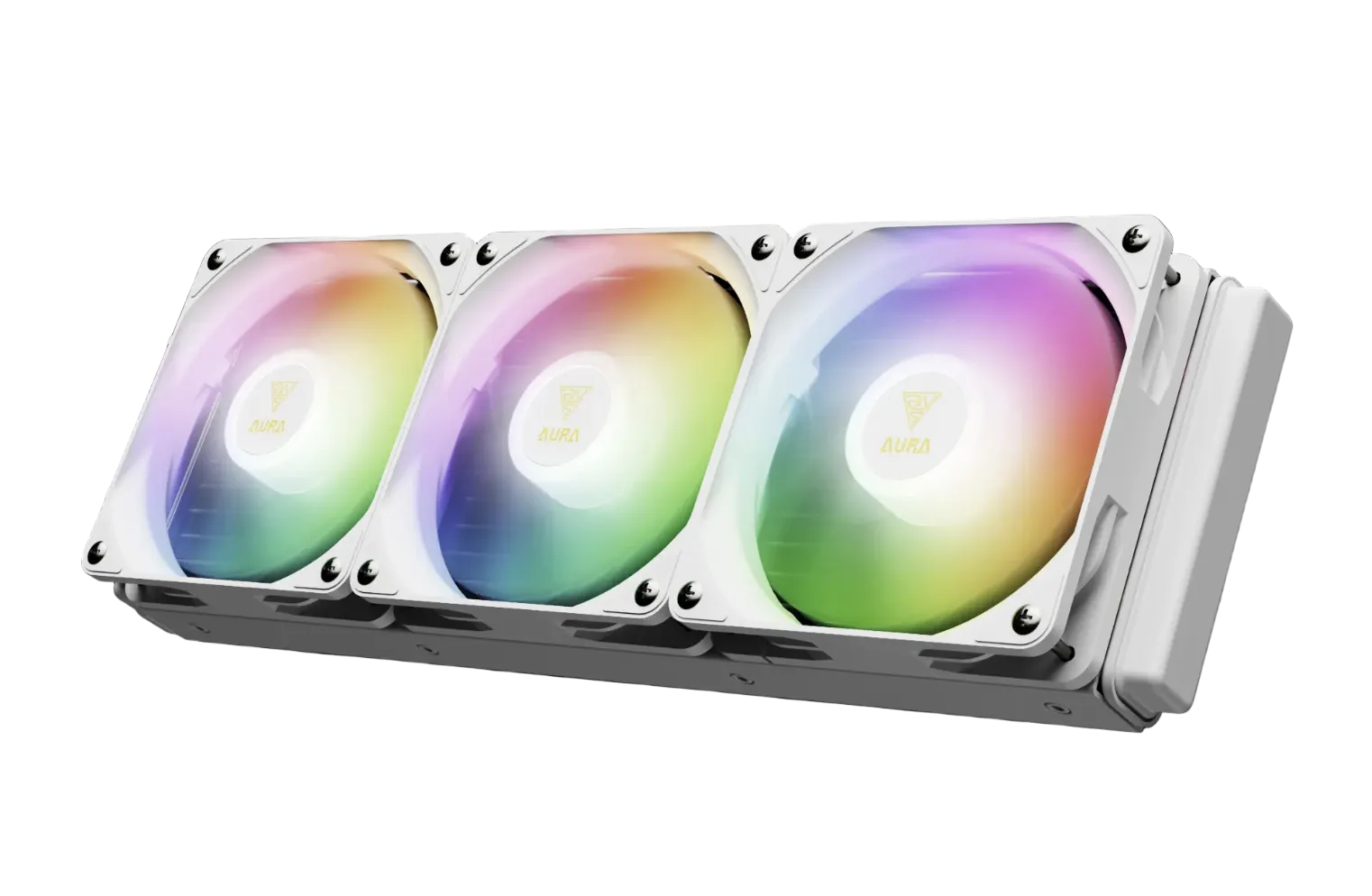 GAMDIAS AURA GL360 V2 WH White Liquid Cooler With Screen White - مبرد مائي مع شاشه