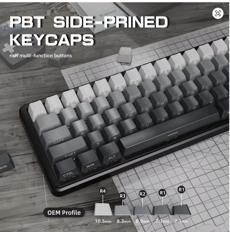 Attack Shark X66 Wireless Mechanical Gaming Keyboard RGB 3 Mode – moonlit night -
