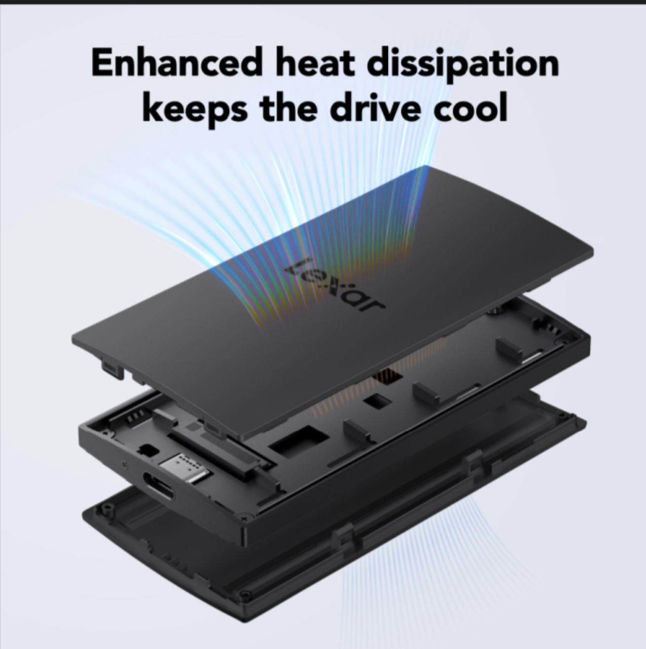 Lexar 2TB SL300 Portable SSD FAST Speed Up to 1050MB/s read, 1000MB/s write speeds - تحزين خارحي