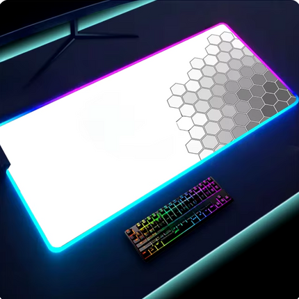 لوحة ماوس كبيرة للألعاب RGB مقاس 40 × 90 سم، لوحة ماوس للألعاب، لوحة مفاتيح LED، لوحة ماوس مضيئة للمكتب للكمبيوتر الشخصي - موس باد 