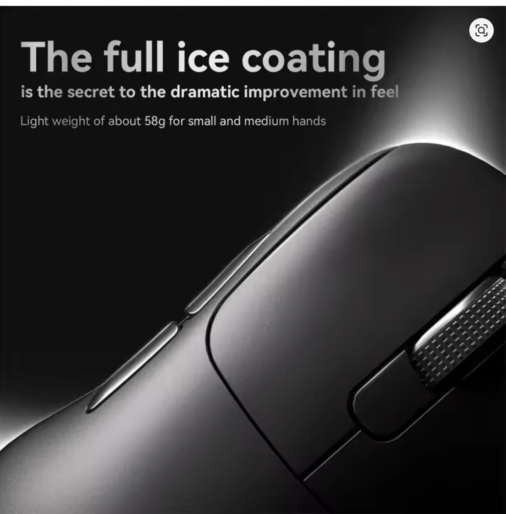 AJAZZ AJ179 APEX With Screen 8K Wireless Gaming Mouse with RGB Magnetic Screen Charging Dock 26000DPI - Black - ماوس ممتاز مع شاشه