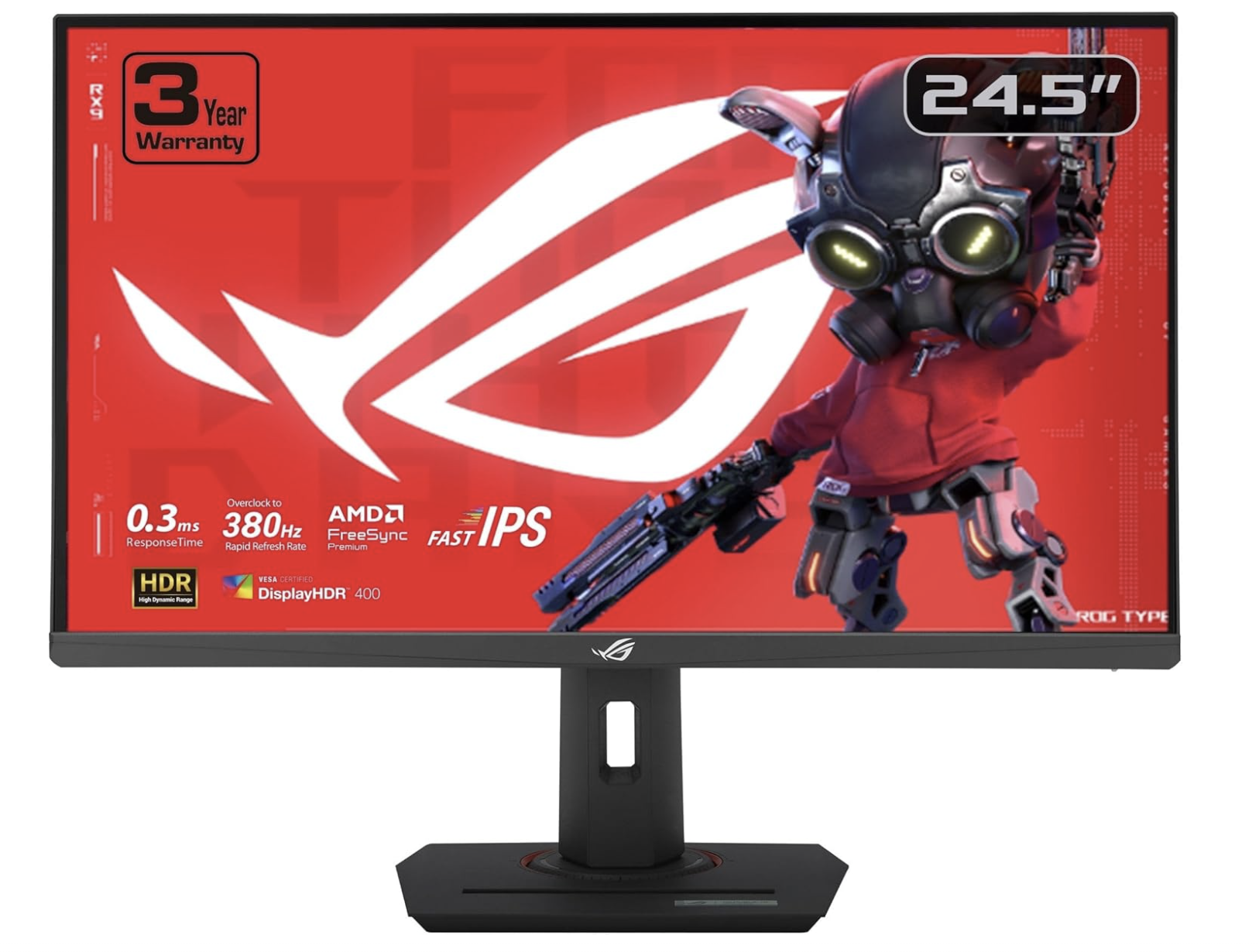 ASUS ROG STRIX XG259QNS ,25″ IPS Display, FHD Resolution,0.3ms 380Hz - ESPORT GAMING MONITOR - شاشة أسوس سريعة