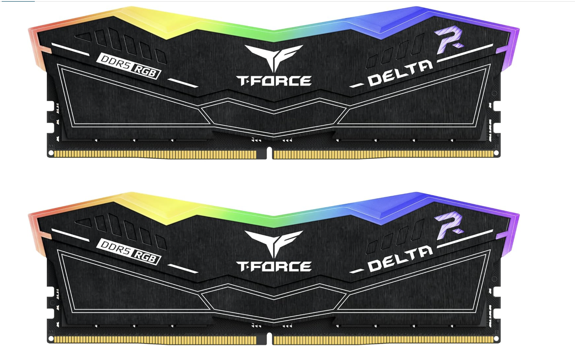 TEAMGROUP T-Force Delta RGB DDR5 Ram 32GB (2x16GB) 6400MHz PC5- CL40 Desktop Memory Module Ram Chipset XMP 3.0 Ready Black -رامات