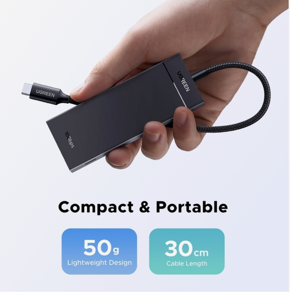 UGREEN USB-C To 4xUSB-C 3.2 HUB  With PD (5in1)-مزوع منافذ