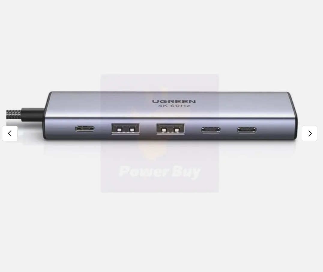 UGREEN USB-C To HDMI+2*USB-A 3.2 +2*USB 3.2 C+PD Power Converter  (6in1)- موزع منافذ
