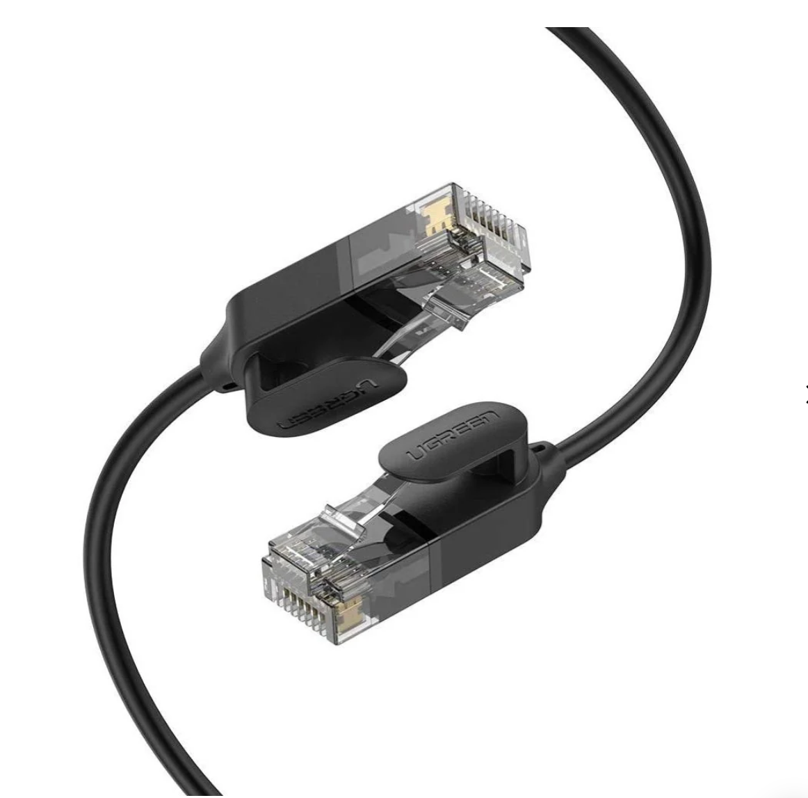 UGREEN CAT 6A Pure Copper Ethernet Cable OD2.8 5m (Black)-كيبل انترنت