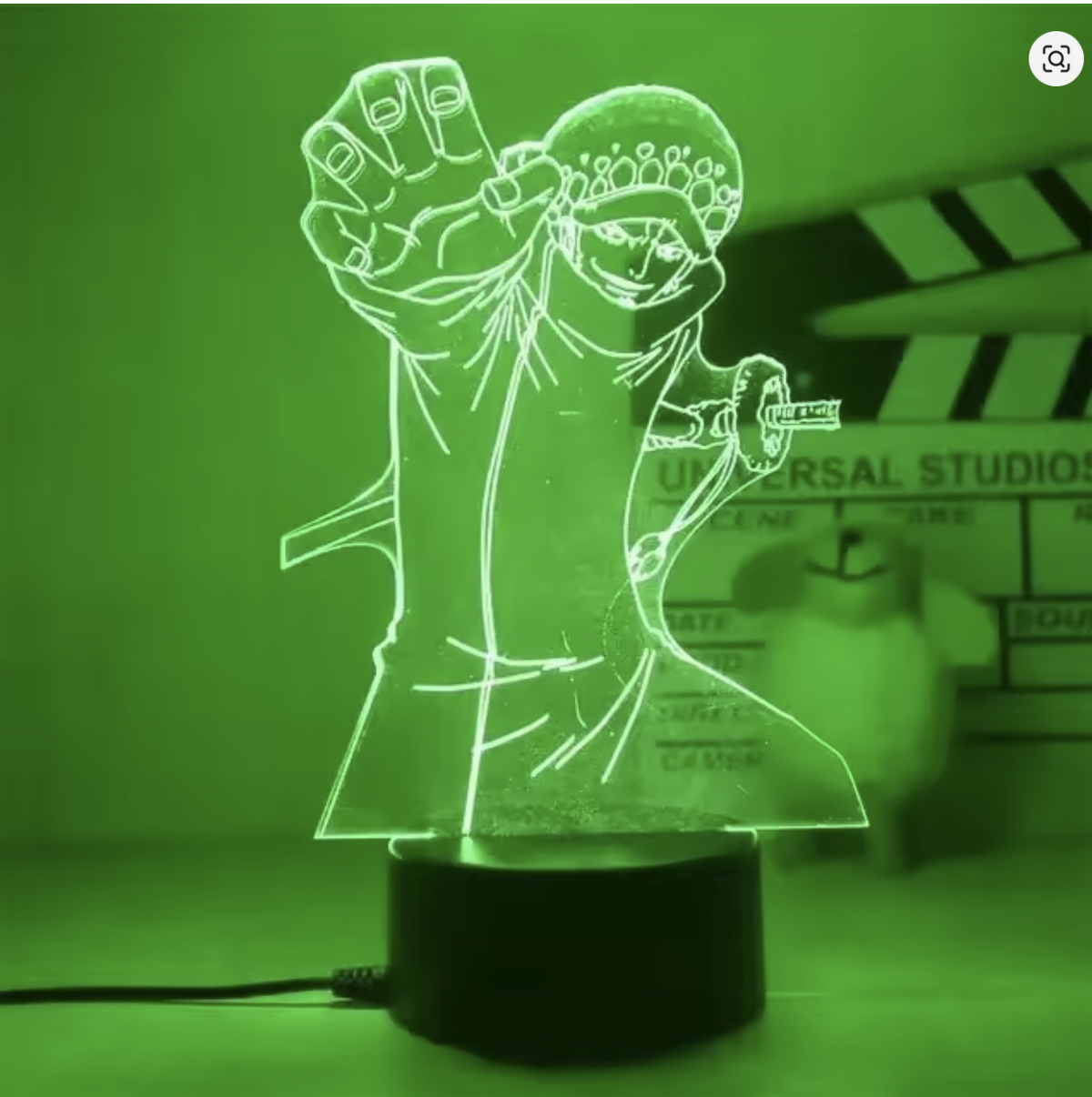 One Piece Figure 3D RGB Night Light Law Figure Toys Table Lamp - مجسم انمي ثلاثي الابعاد