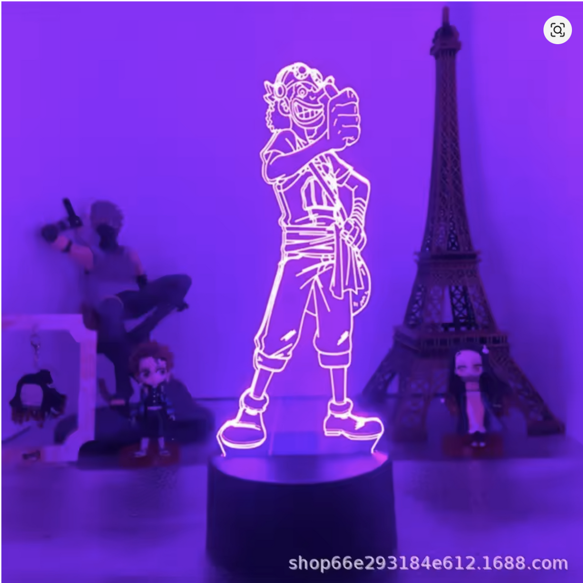One Piece Figure 3D RGB Night Light Usopp Figure Toys Table Lamp - مجسم انمي ثلاثي الابعاد