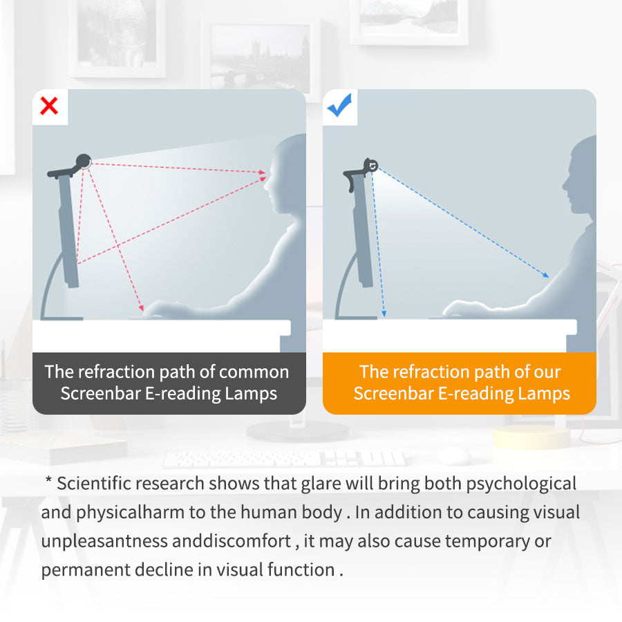50cm LED Monitor Light Bar – Eye-Care Screen Lamp with Stepless Dimming & USB Power - مصباح شاشة 50 سم