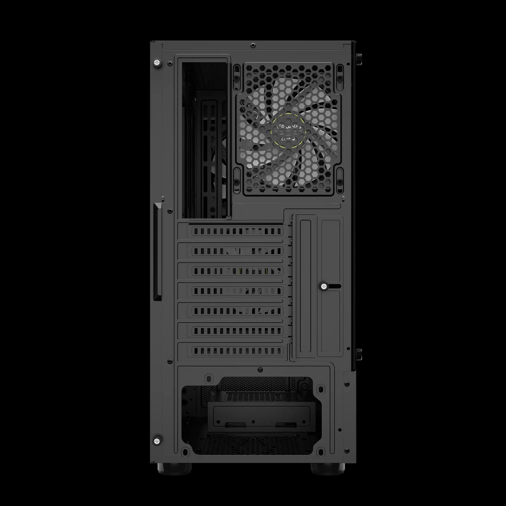 GAMDIAS TALOS E3 CG Mid-Tower Tempered Glass Gaming Black Case – كيس