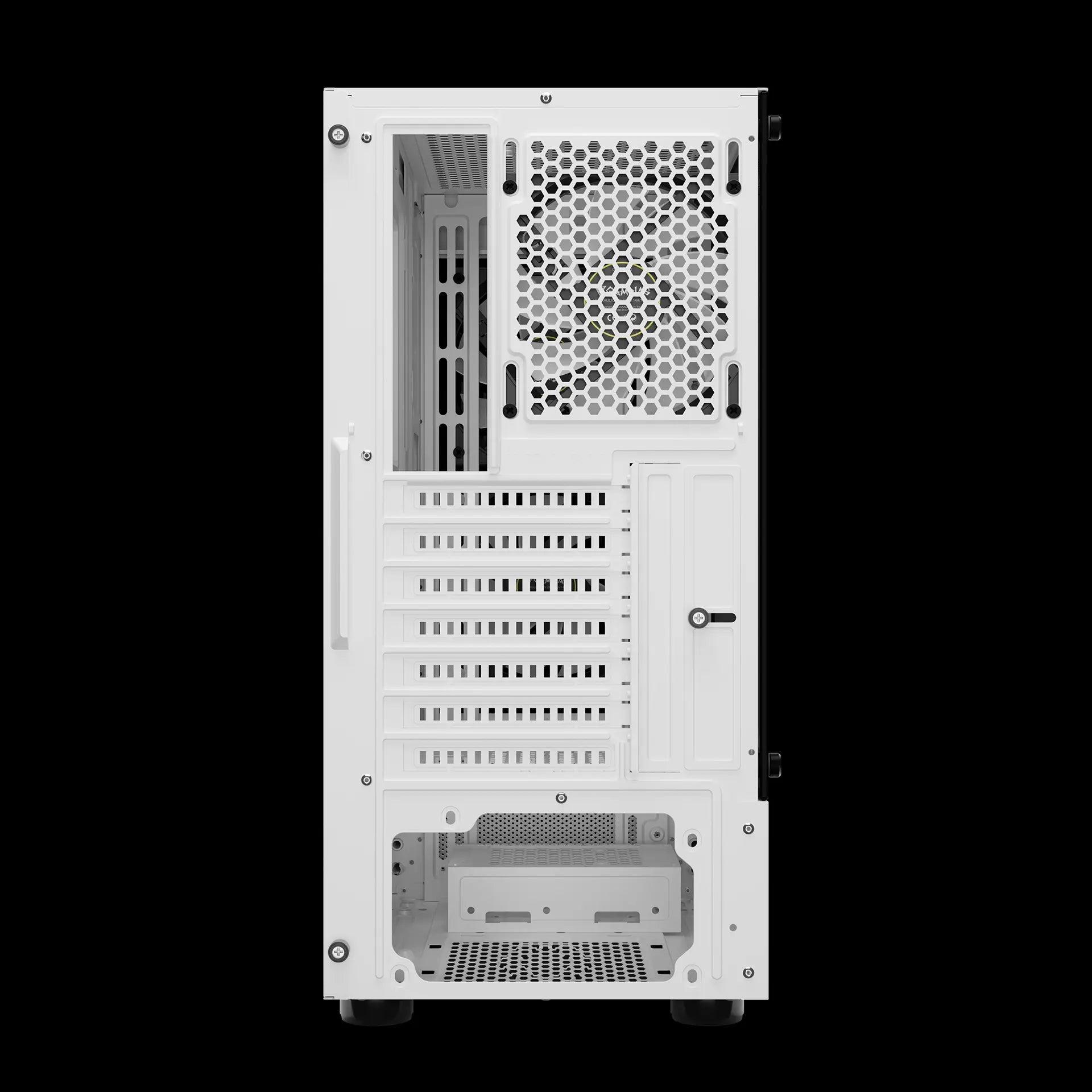 GAMDIAS TALOS E3 CG Mid-Tower Tempered Glass Gaming White Case - كيس