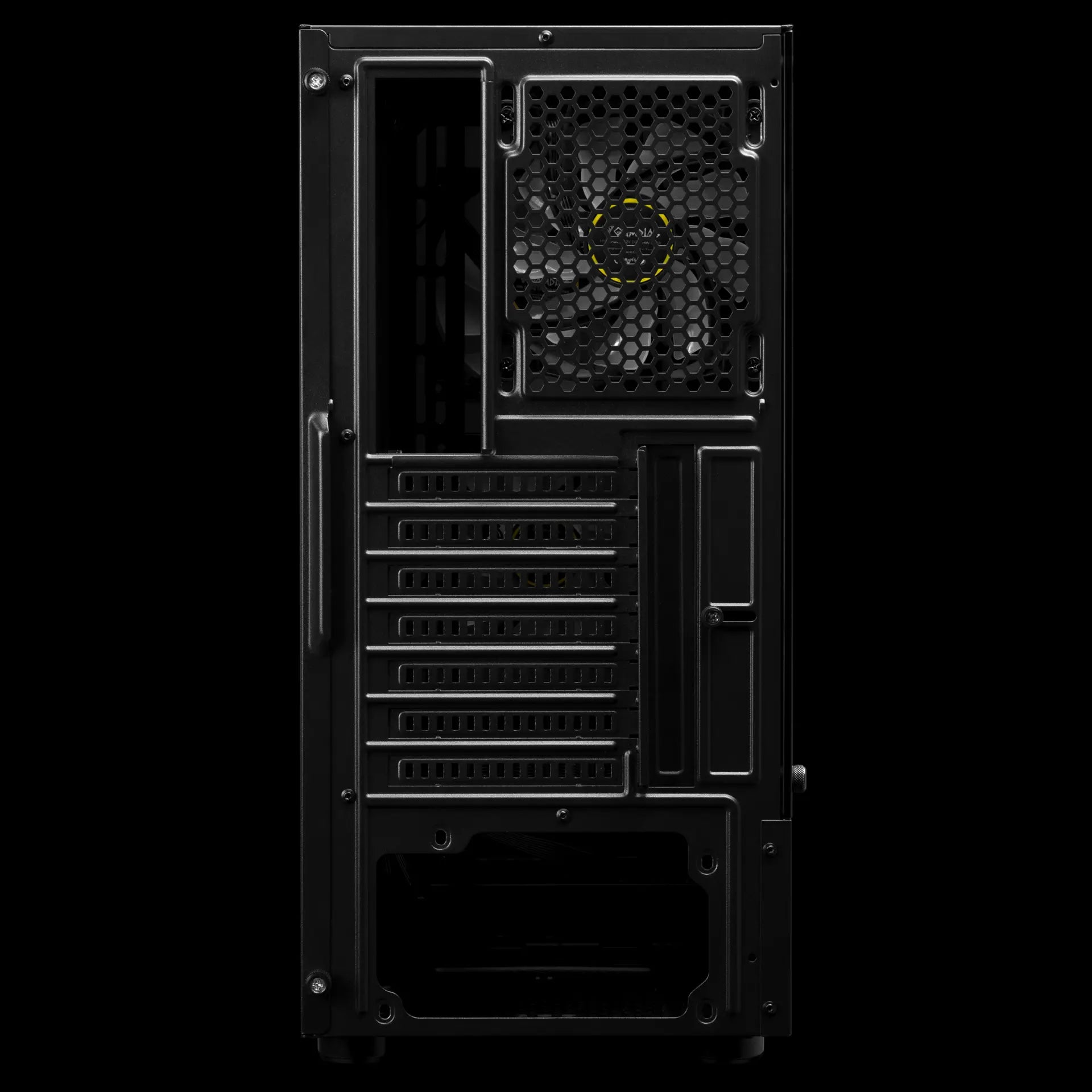 GAMDIAS Talos E3 Mid-Tower Tempered Glass ATX Gaming Case – Black | 3 ARGB Fans, ATX Support - كيس