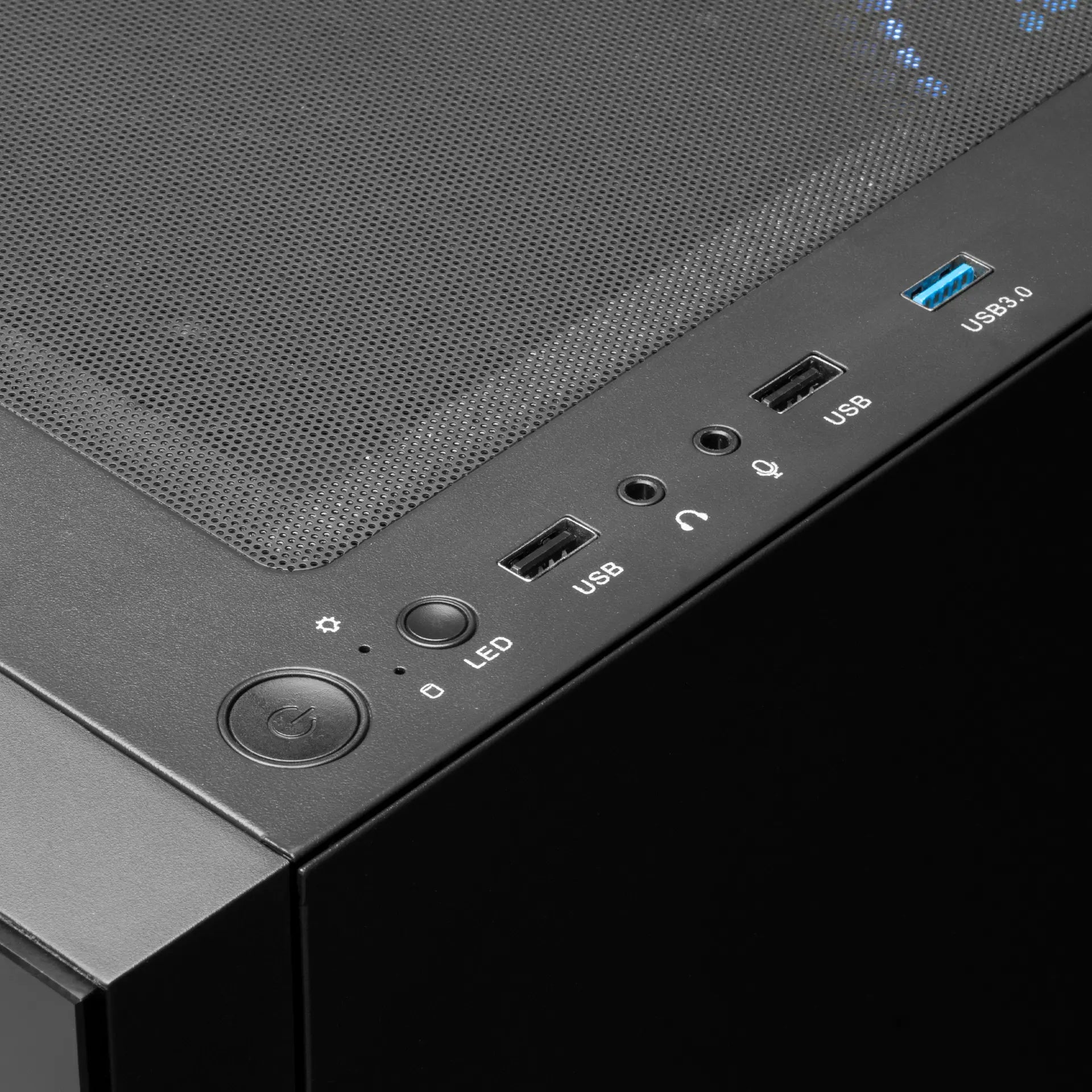 GAMDIAS Talos E3 Mid-Tower Tempered Glass ATX Gaming Case – Black | 3 ARGB Fans, ATX Support - كيس